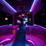 Comfy seats in case you get tired of dancing - Evening Party Bus